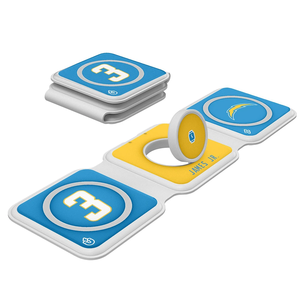 Keyscaper Derwin James Jr. Los Angeles Chargers 3-in-1 Foldable Charger
