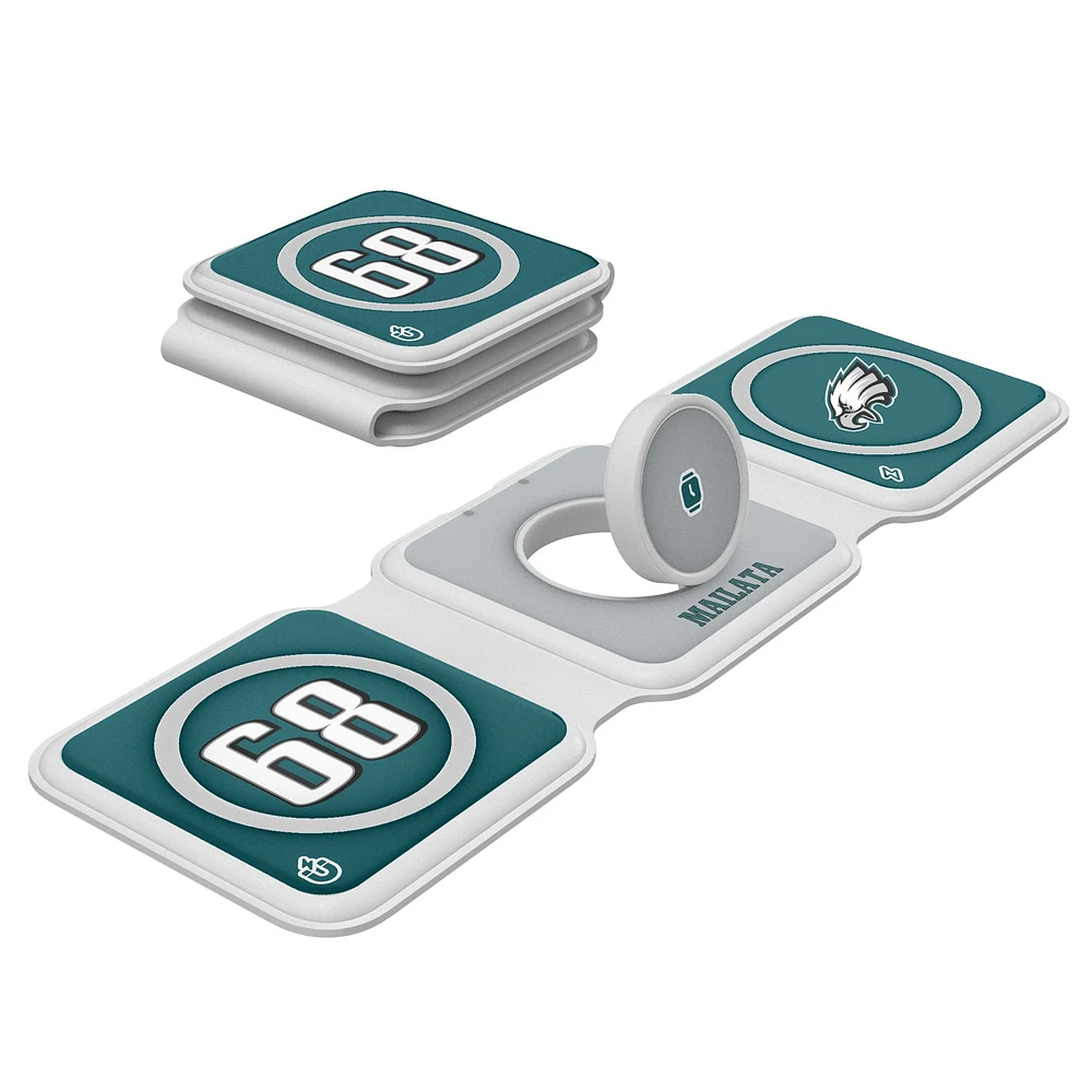 Keyscaper Jordan Mailata Philadelphia Eagles 3-in-1 Foldable Charger