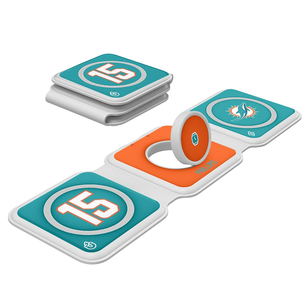Keyscaper Jaelan Phillips Miami Dolphins 3-in-1 Foldable Charger