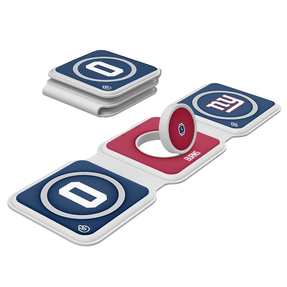 Keyscaper Brian Burns New York Giants 3-in-1 Foldable Charger