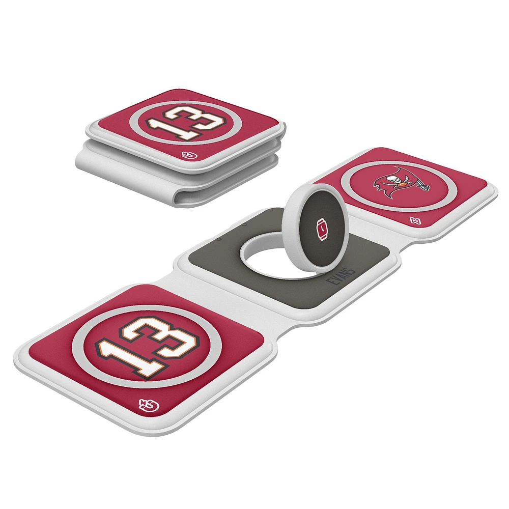 Keyscaper Mike Evans Tampa Bay Buccaneers 3-in-1 Foldable Charger