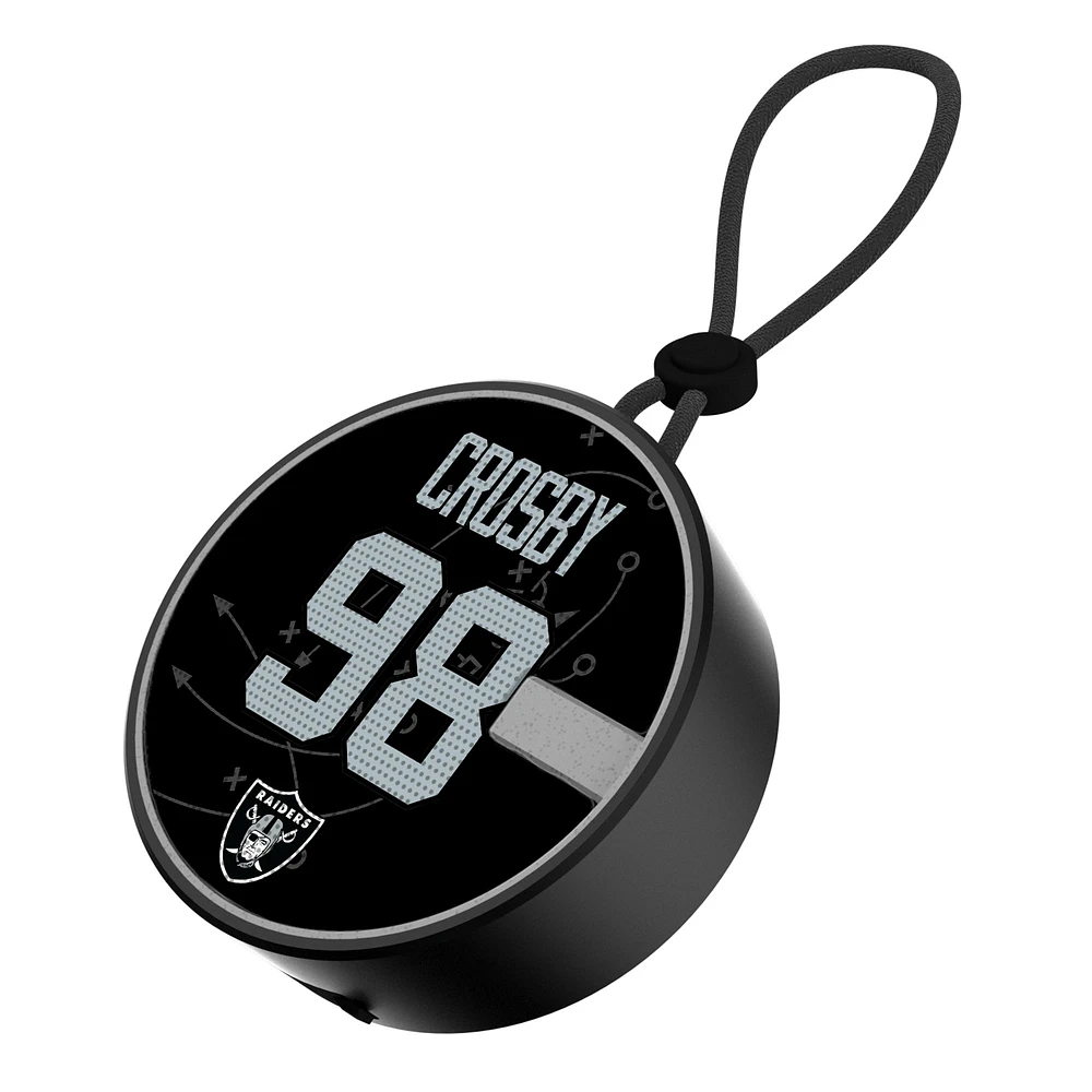 Keyscaper Maxx Crosby Las Vegas Raiders Bluetooth IP67 Waterproof Speaker