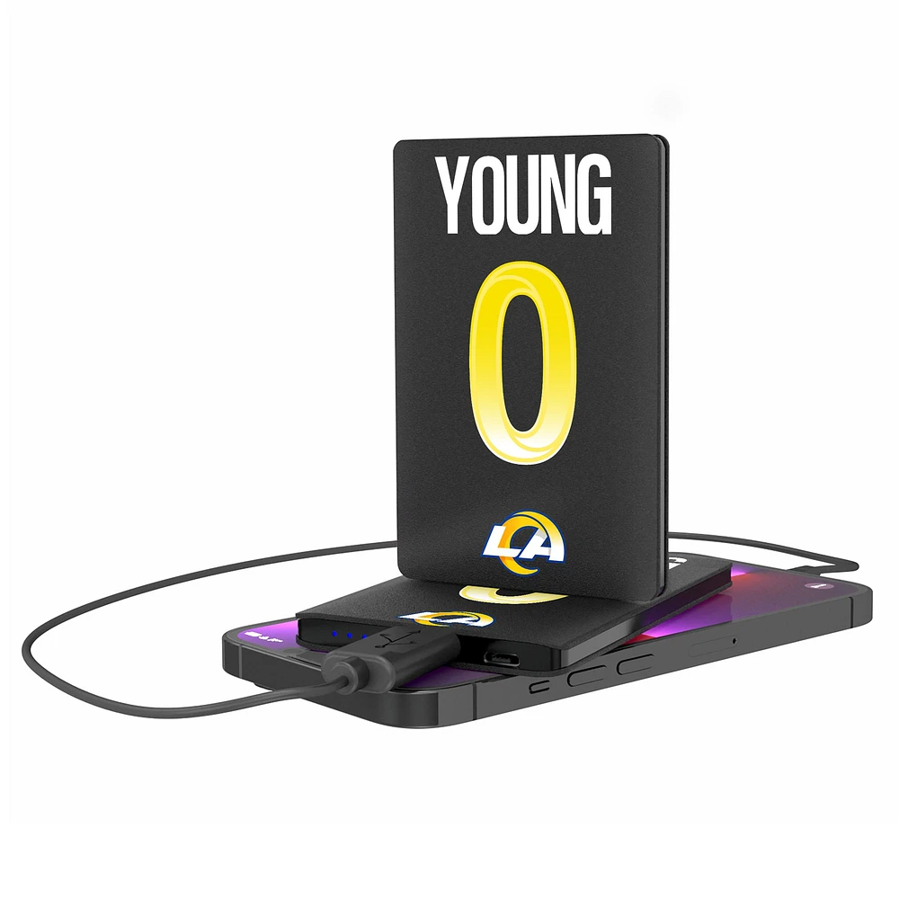 Keyscaper Byron Young Los Angeles Rams Credit Card Powerbank