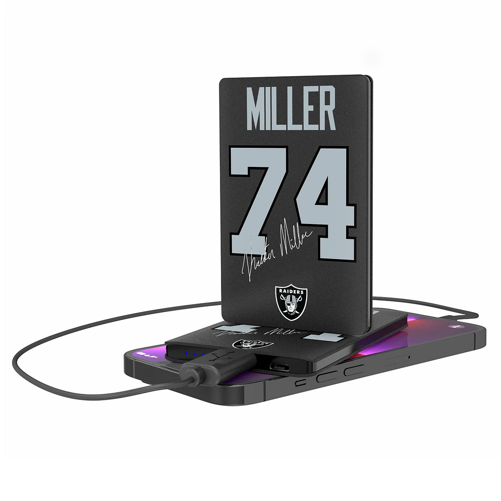 Keyscaper Kolton Miller Las Vegas Raiders Credit Card Powerbank