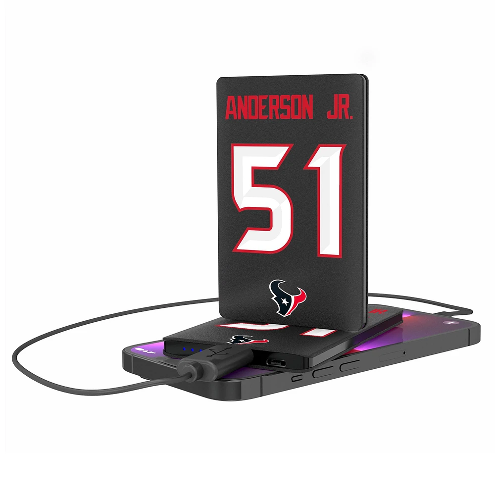 Keyscaper Will Anderson Jr. Houston Texans Credit Card Powerbank