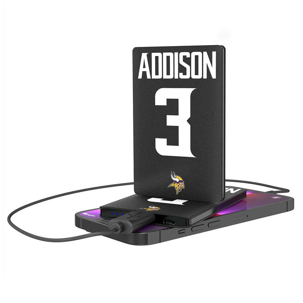 Keyscaper Jordan Addison Minnesota Vikings Credit Card Powerbank