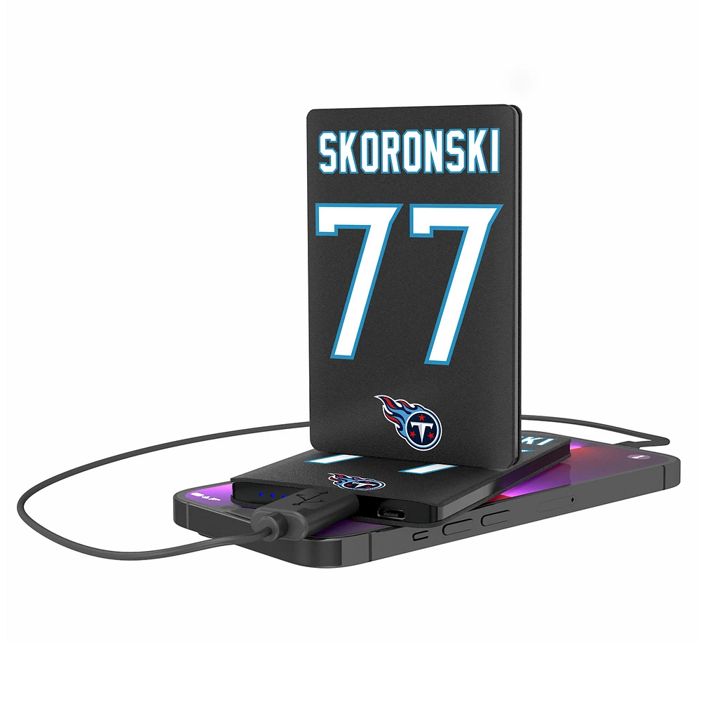 Keyscaper Peter Skoronski Tennessee Titans Credit Card Powerbank