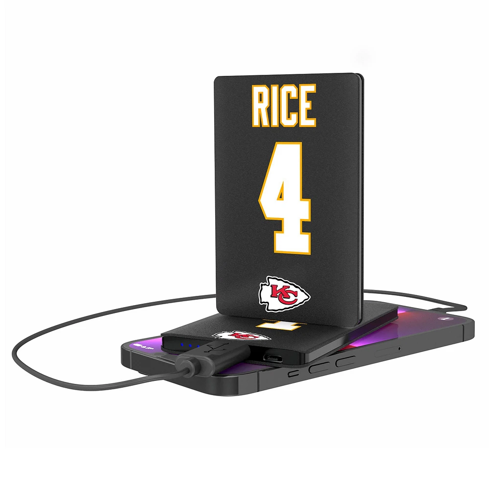 Keyscaper Rashee Rice Kansas City Chiefs Credit Card Powerbank