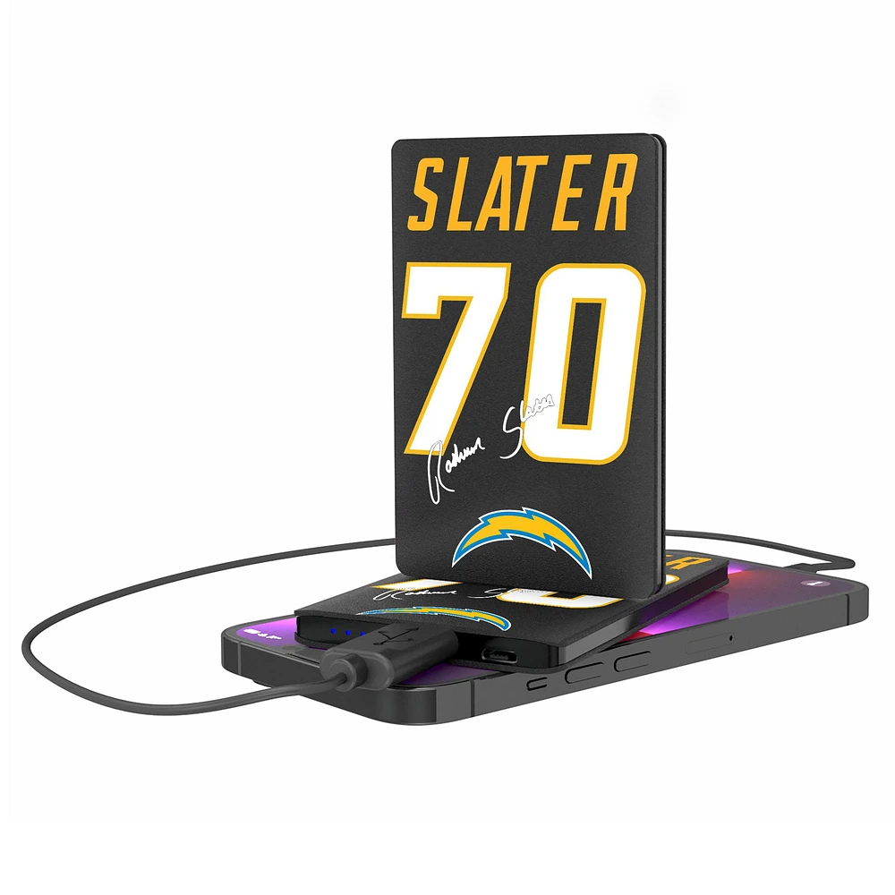 Keyscaper Rashawn Slater Los Angeles Chargers Credit Card Powerbank