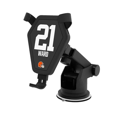 Keyscaper Denzel Ward Black Cleveland Browns Wireless Car Charger