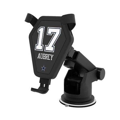 Keyscaper Brandon Aubrey Black Dallas Cowboys Wireless Car Charger