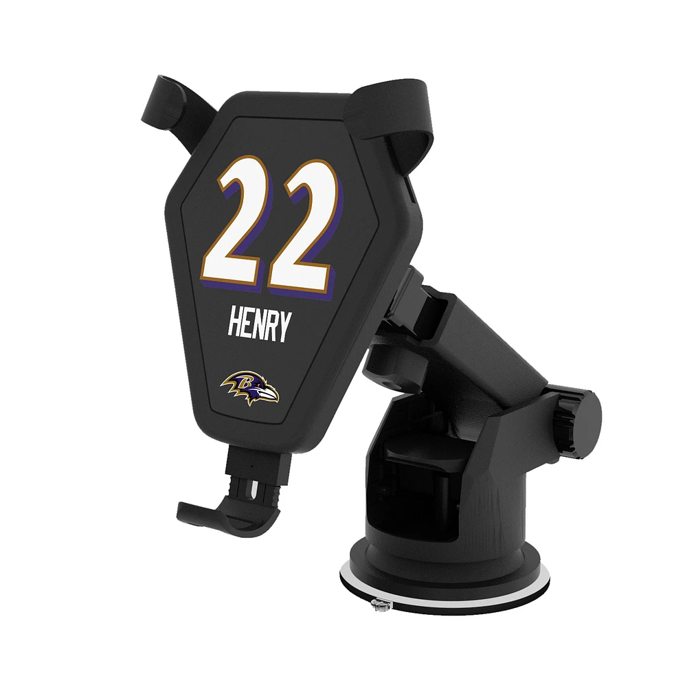 Keyscaper Derrick Henry Black Baltimore Ravens Wireless Car Charger