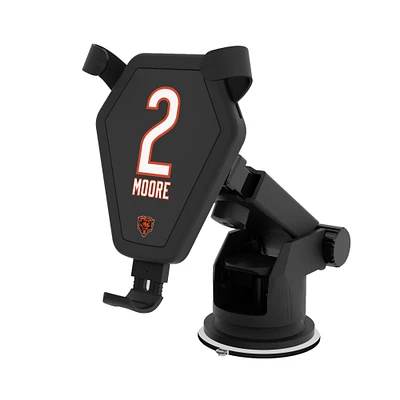 Keyscaper D.J. Moore Black Chicago Bears Wireless Car Charger