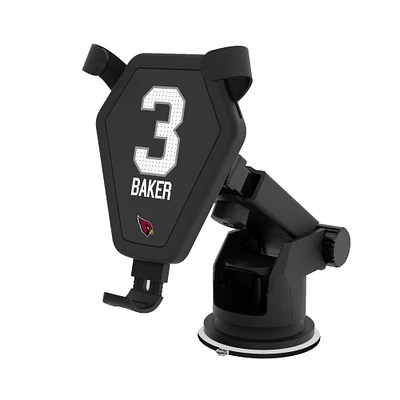 Keyscaper Budda Baker Black Arizona Cardinals Wireless Car Charger
