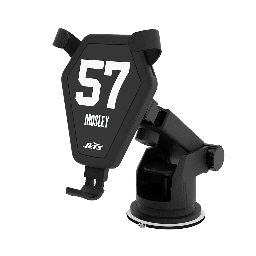 Keyscaper C.J. Mosley Black New York Jets Wireless Car Charger