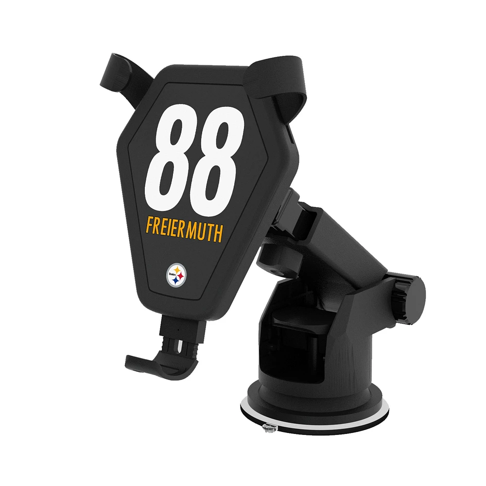 Keyscaper Pat Freiermuth Black Pittsburgh Steelers Wireless Car Charger