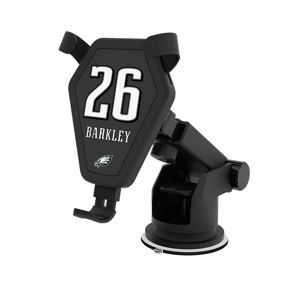 Keyscaper Saquon Barkley Black Philadelphia Eagles Wireless Car Charger