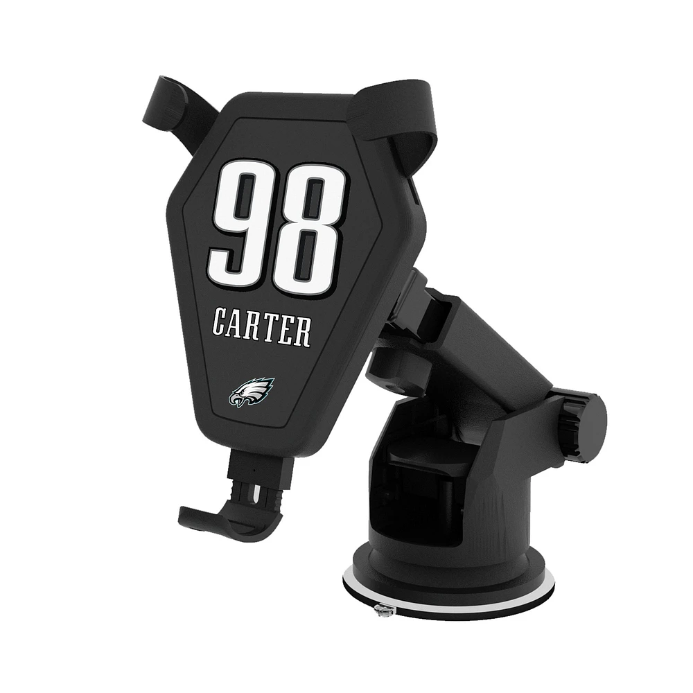 Keyscaper Jalen Carter Black Philadelphia Eagles Wireless Car Charger