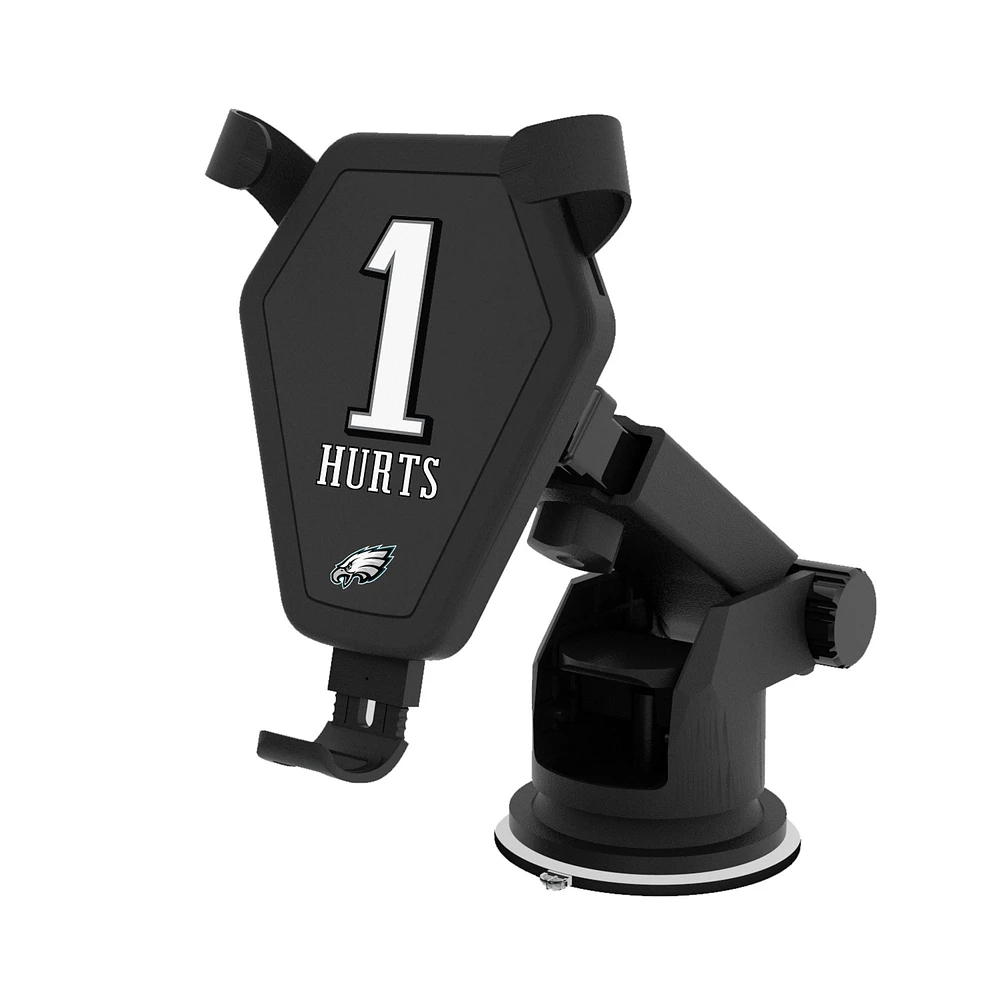 Keyscaper Jalen Hurts Black Philadelphia Eagles Wireless Car Charger