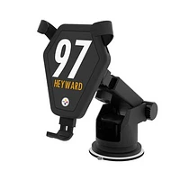 Keyscaper Cameron Heyward Black Pittsburgh Steelers Wireless Car Charger