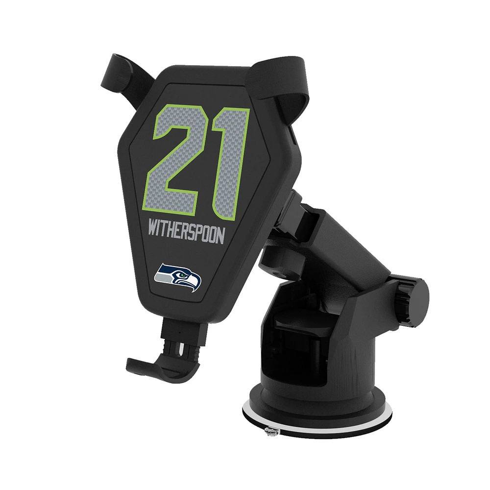 Keyscaper Devon Witherspoon Black Seattle Seahawks Wireless Car Charger