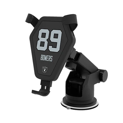 Keyscaper Brock Bowers Black Las Vegas Raiders Wireless Car Charger