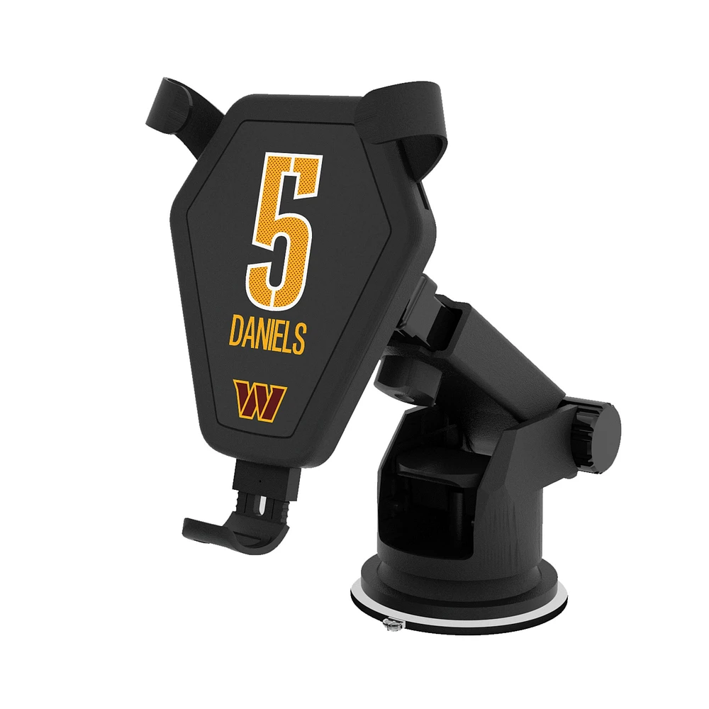 Keyscaper Jayden Daniels Black Washington Commanders Wireless Car Charger