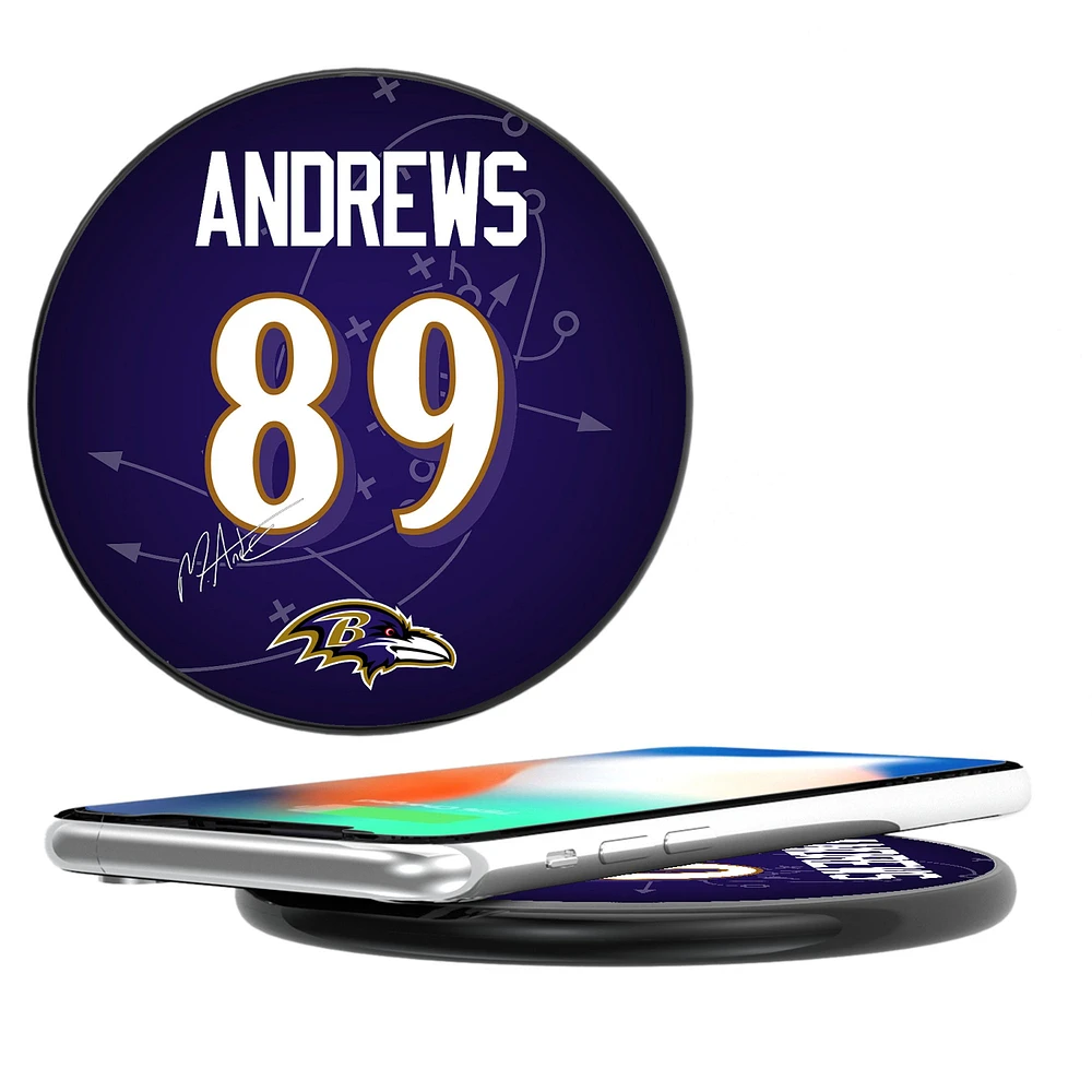 Keyscaper Mark Andrews Black Baltimore Ravens Wireless Charging Station