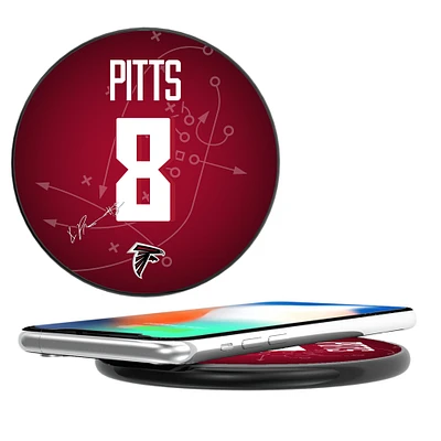 Keyscaper Kyle Pitts Black Atlanta Falcons Wireless Charging Station