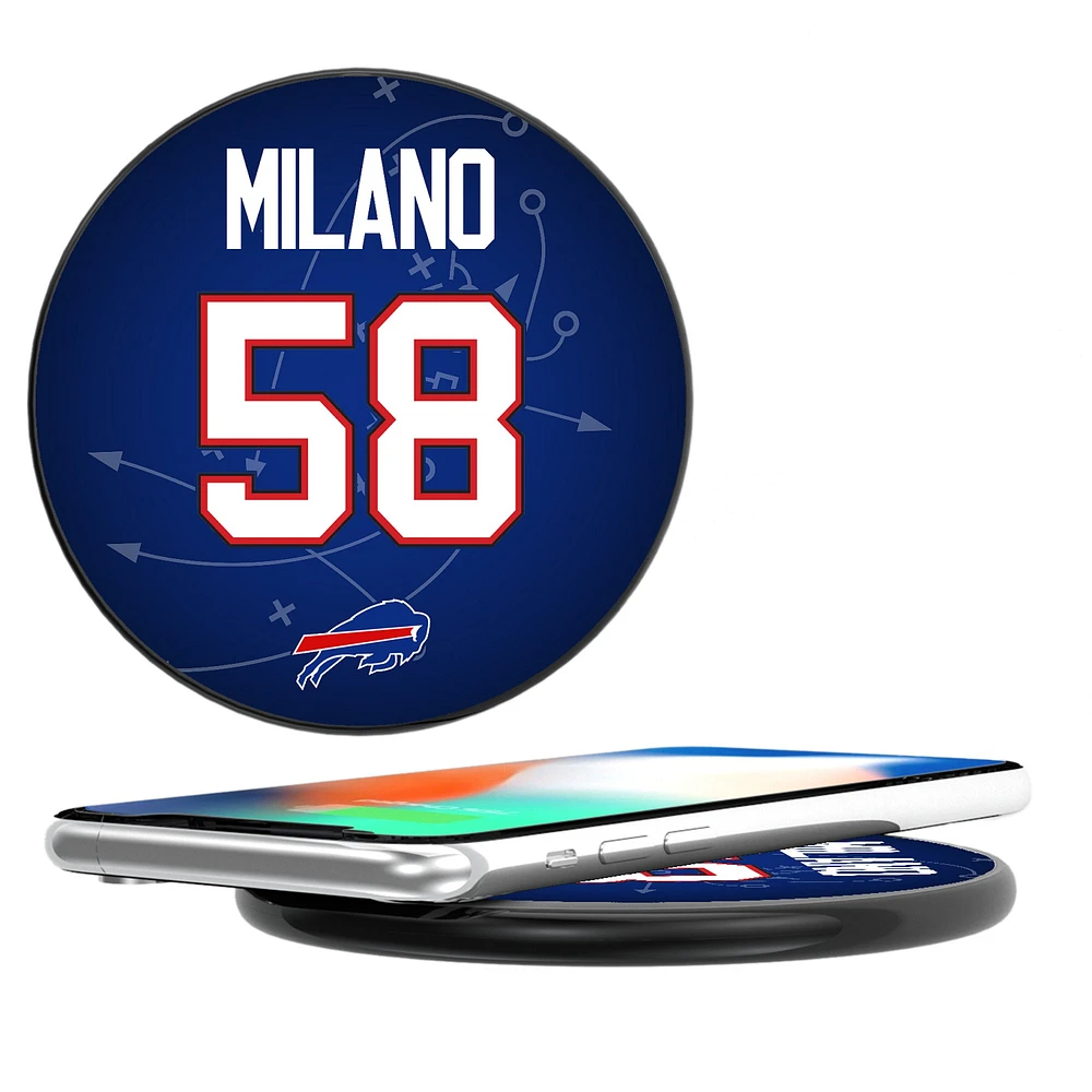 Keyscaper Matt Milano Black Buffalo Bills Wireless Charging Station