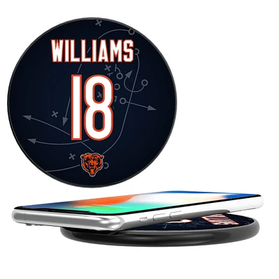 Keyscaper Caleb Williams Black Chicago Bears Wireless Charging Station