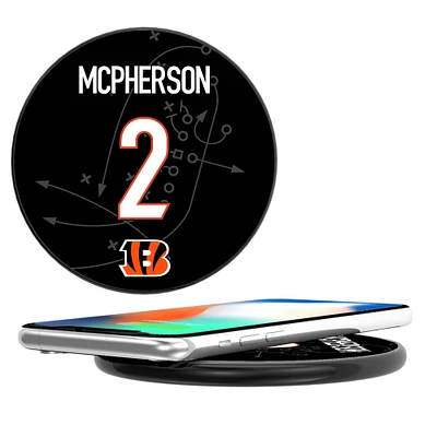 Keyscaper Evan McPherson Black Cincinnati Bengals Wireless Charging Station