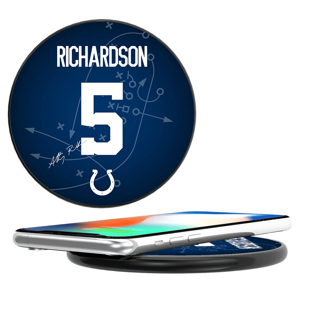 Keyscaper Anthony Richardson Black Indianapolis Colts Wireless Charging Station