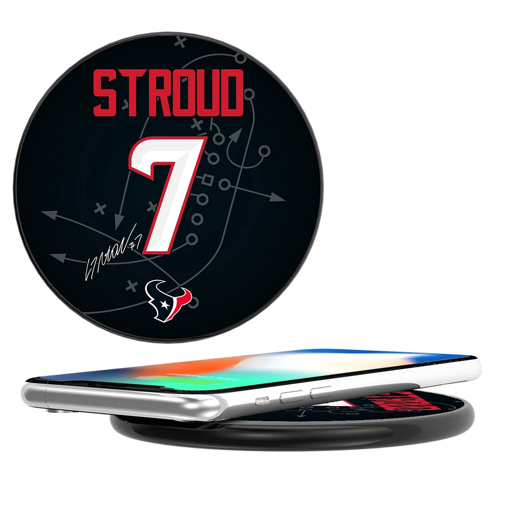 Keyscaper C.J. Stroud Black Houston Texans Wireless Charging Station