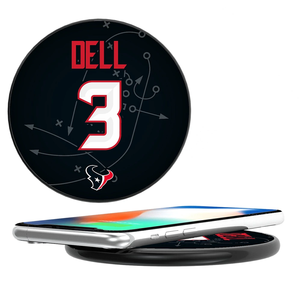 Keyscaper Tank Dell Black Houston Texans Wireless Charging Station