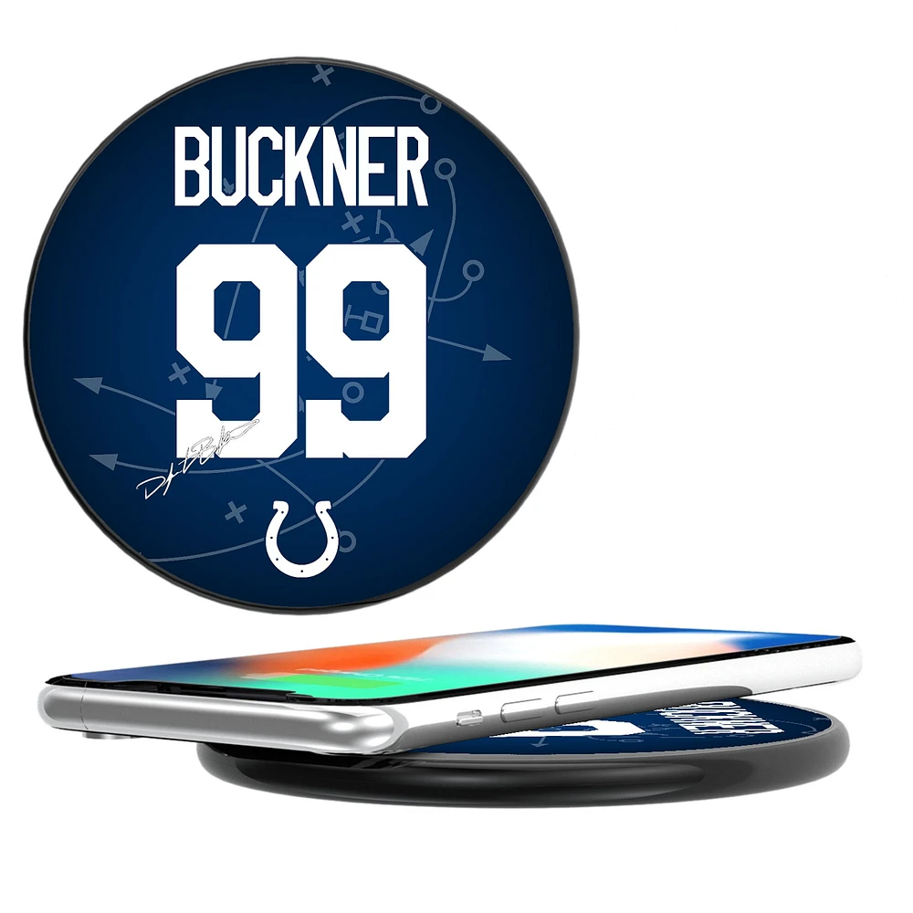Keyscaper DeForest Buckner Black Indianapolis Colts Wireless Charging Station