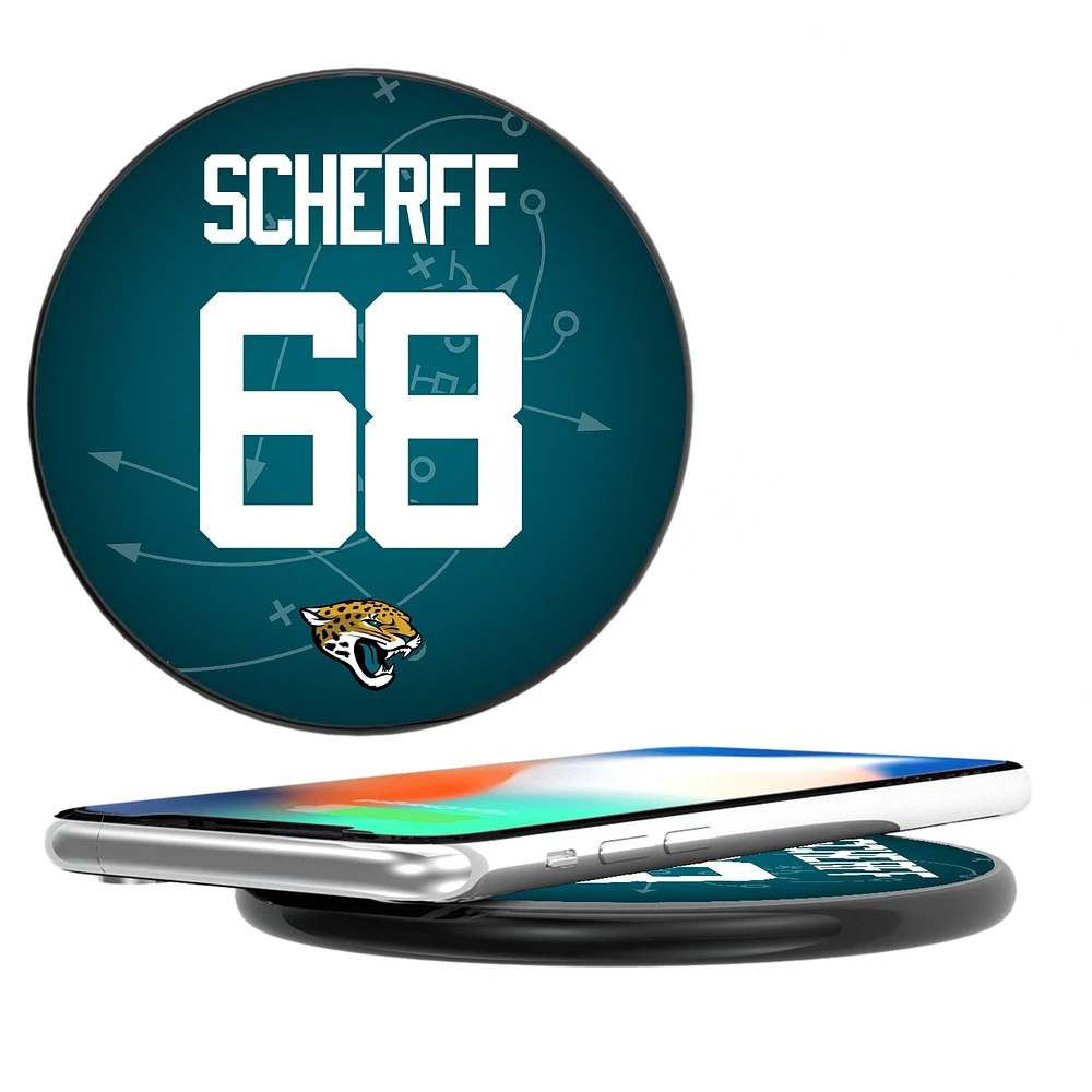 Keyscaper Brandon Scherff Black Jacksonville Jaguars Wireless Charging Station