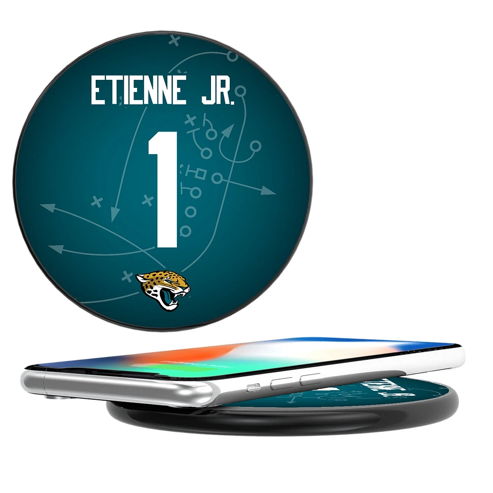 Keyscaper Travis Etienne Black Jacksonville Jaguars Wireless Charging Station