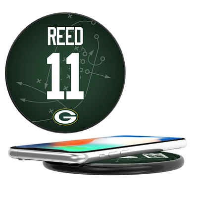 Keyscaper Jayden Reed Black Green Bay Packers Wireless Charging Station