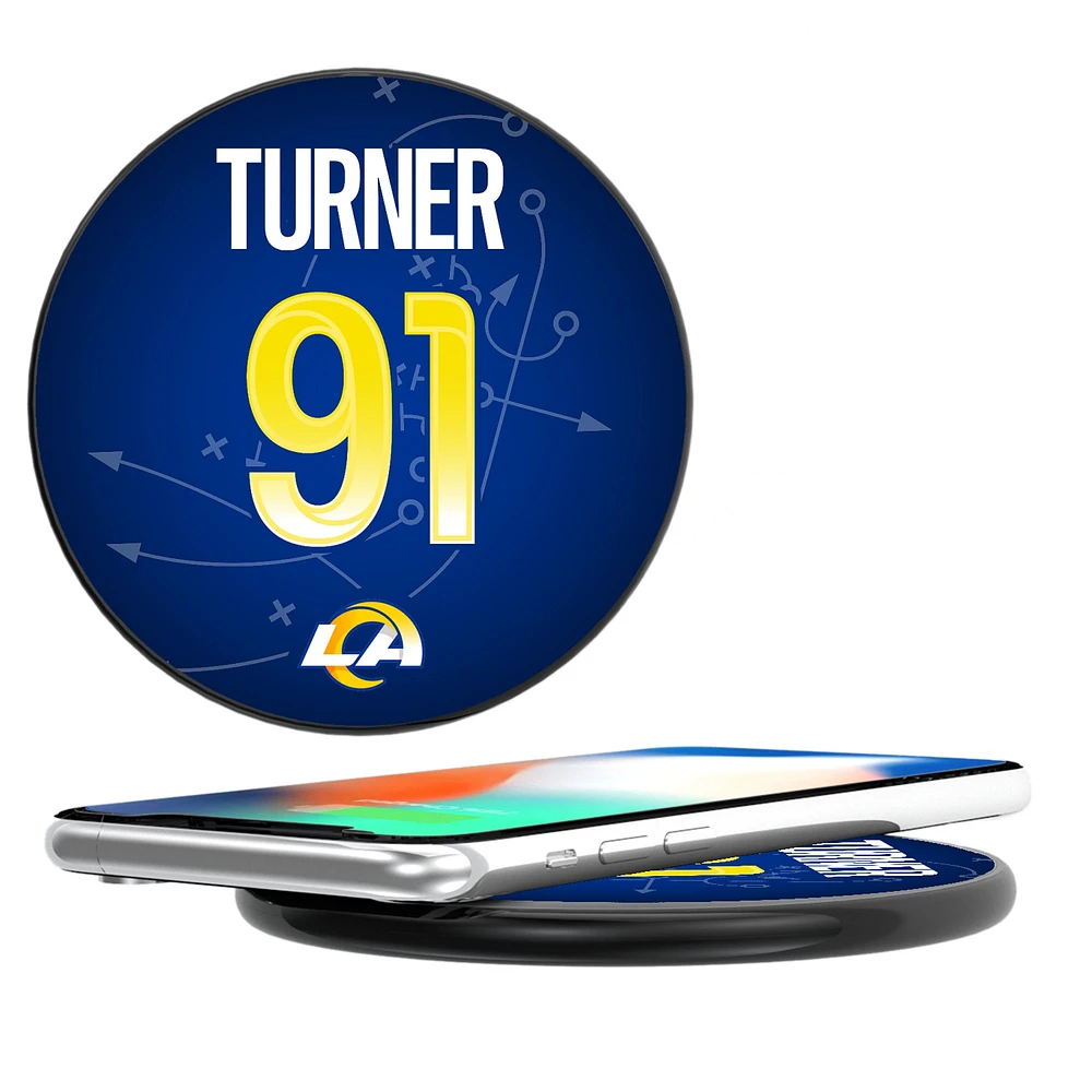 Keyscaper Kobie Turner Black Los Angeles Rams Wireless Charging Station