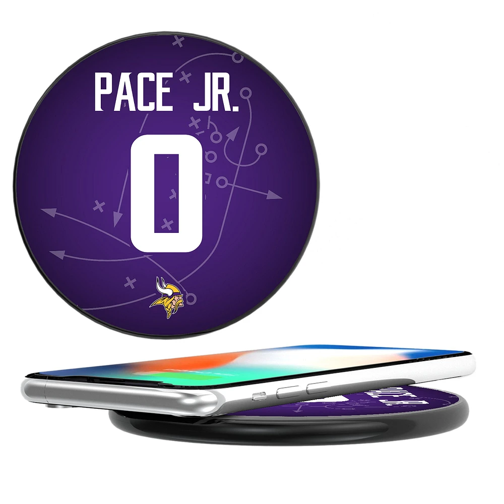 Keyscaper Ivan Pace Jr Black Minnesota Vikings Wireless Charging Station
