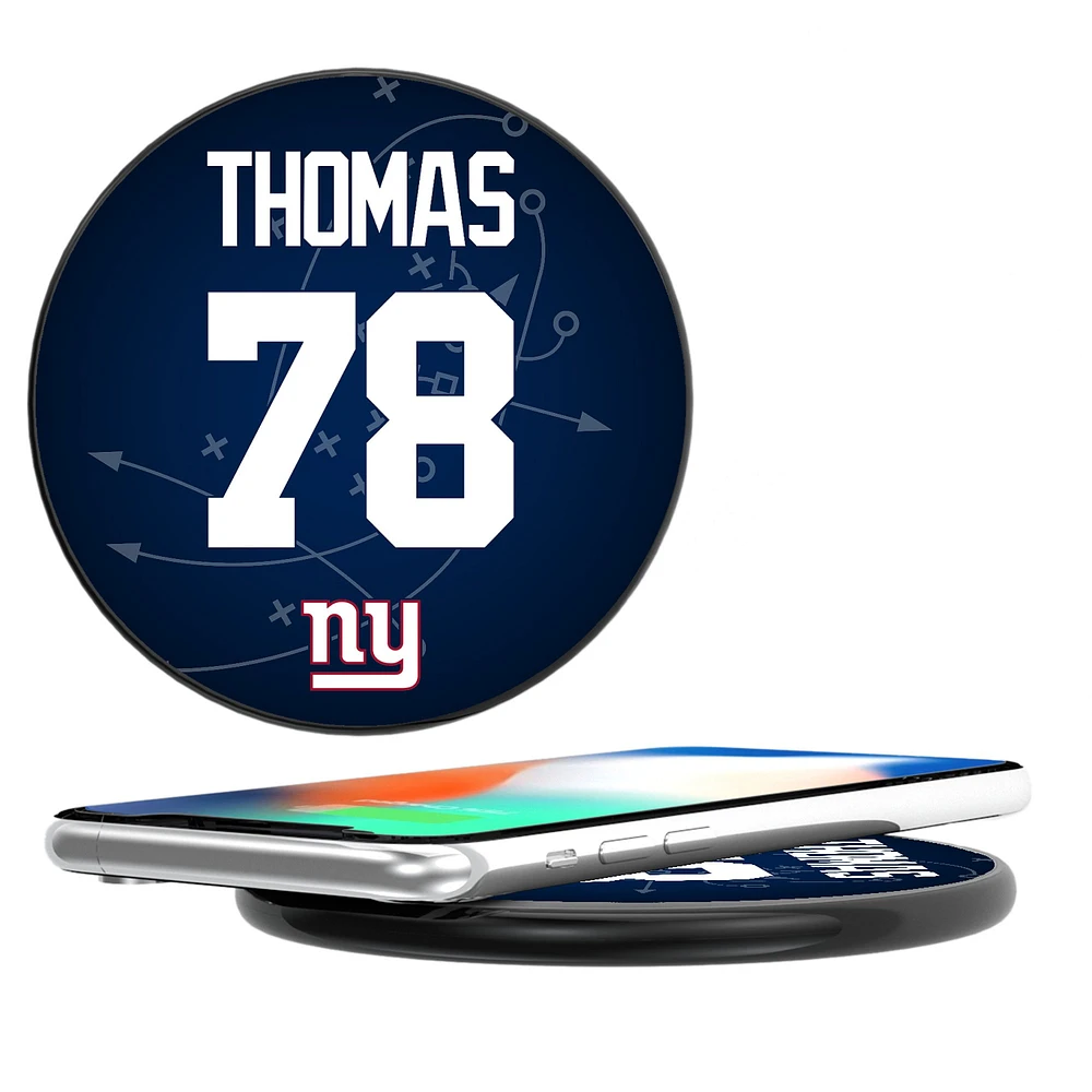 Keyscaper Andrew Thomas Black New York Giants Wireless Charging Station