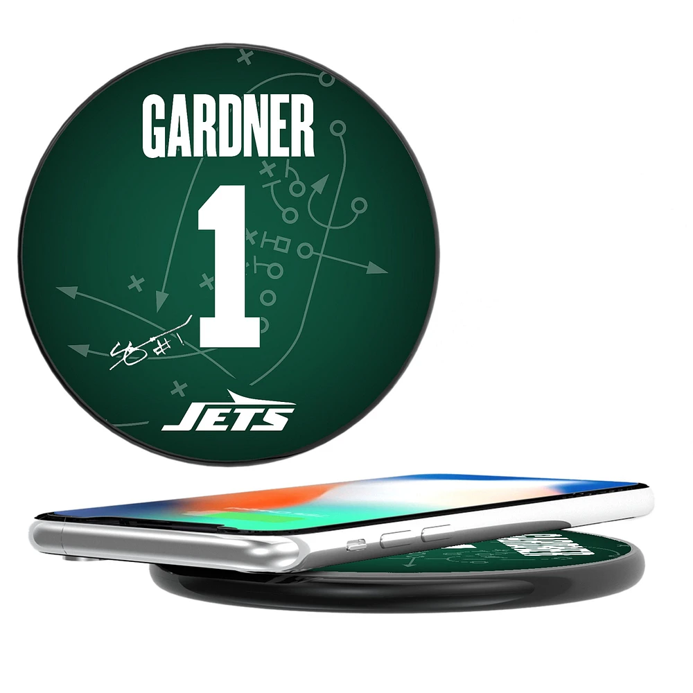 Keyscaper Ahmad Sauce Gardner Black New York Jets Wireless Charging Station
