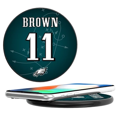 Keyscaper A.J. Brown Black Philadelphia Eagles Wireless Charging Station