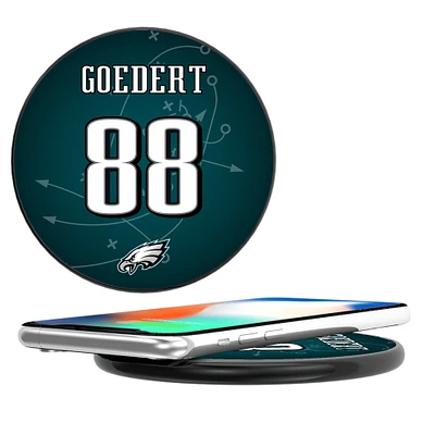 Keyscaper Dallas Goedert Black Philadelphia Eagles Wireless Charging Station