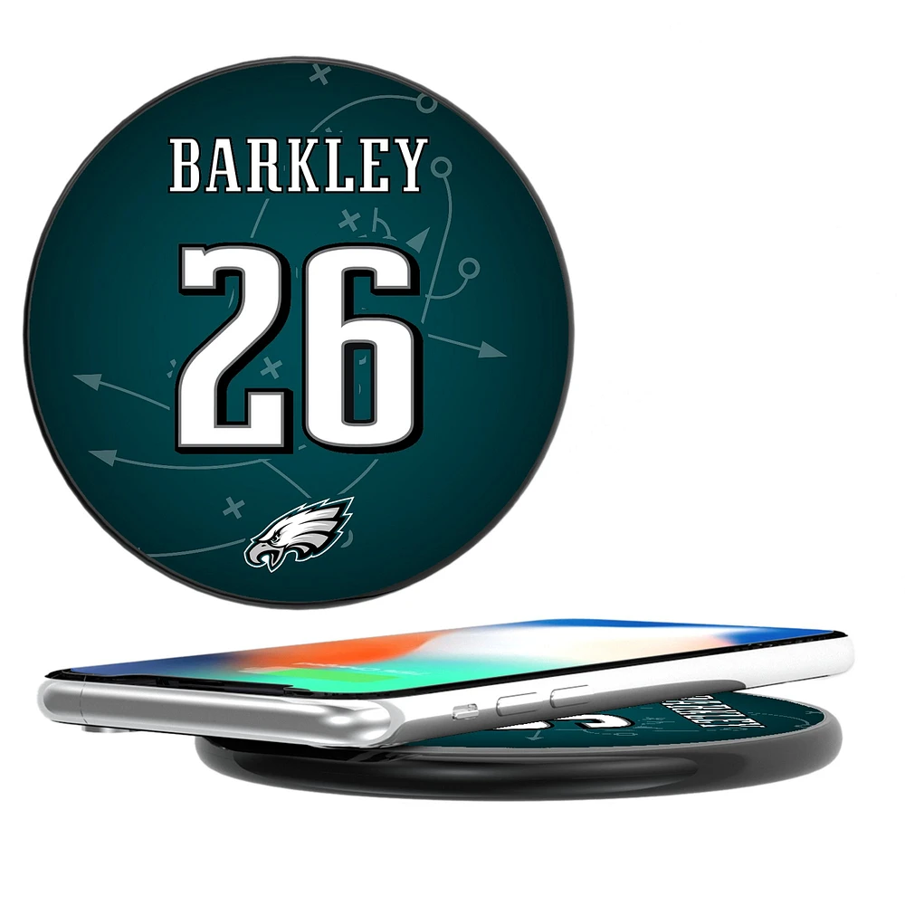 Keyscaper Saquon Barkley Black Philadelphia Eagles Wireless Charging Station