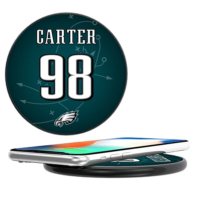 Keyscaper Jalen Carter Black Philadelphia Eagles Wireless Charging Station