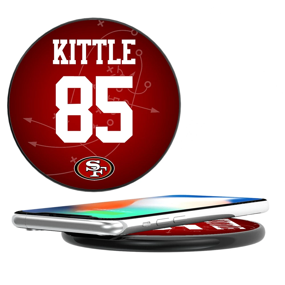 Keyscaper George Kittle Black San Francisco 49ers Wireless Charging Station