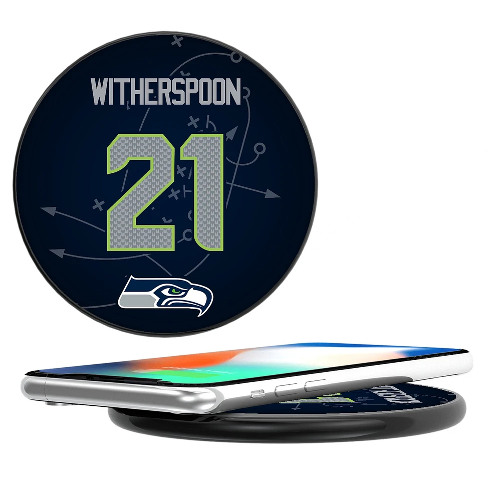 Keyscaper Devon Witherspoon Black Seattle Seahawks Wireless Charging Station