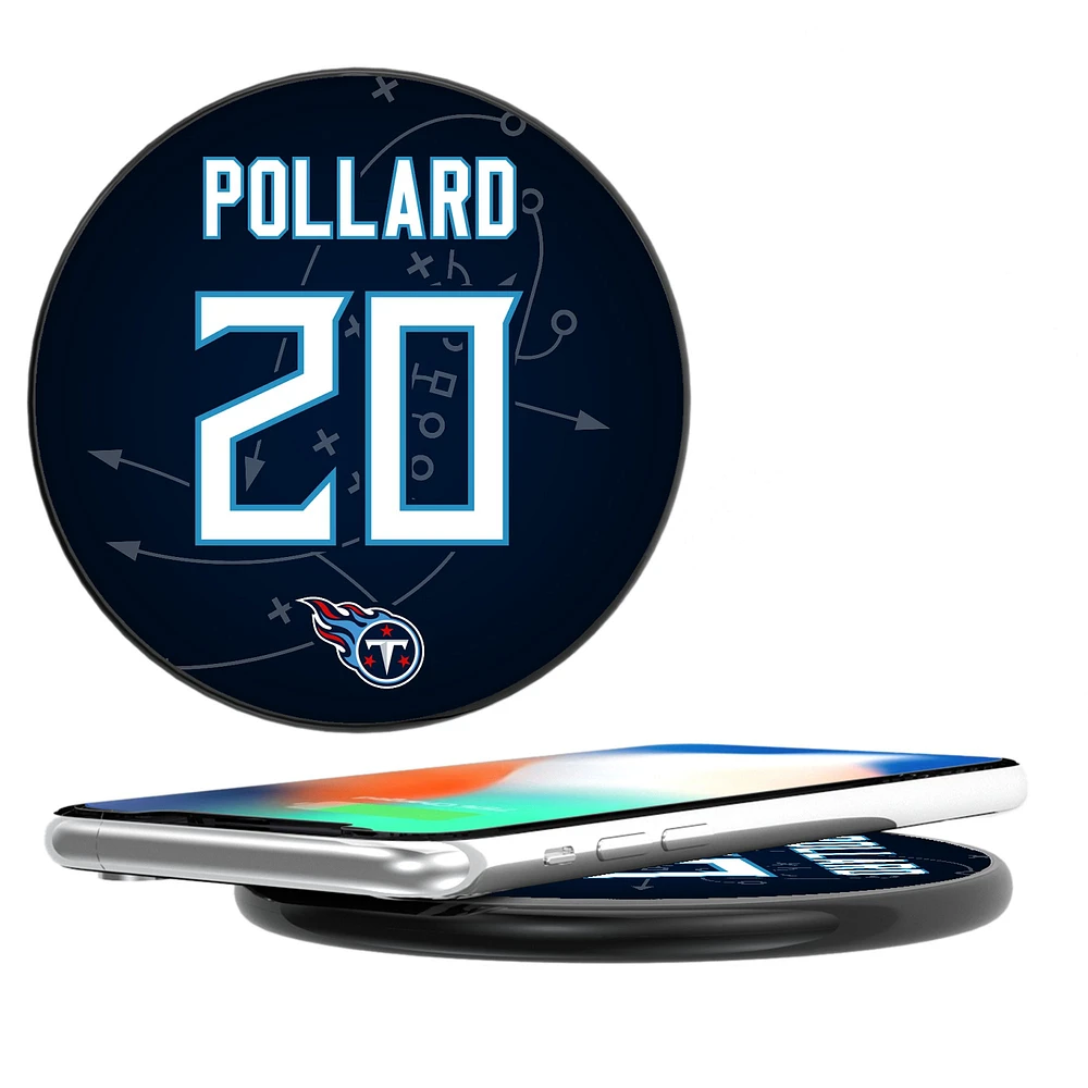 Keyscaper Tony Pollard Black Tennessee Titans Wireless Charging Station